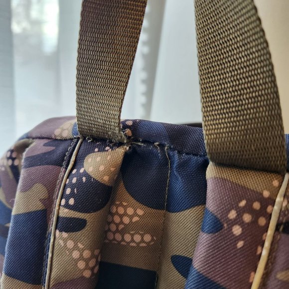 L.L. Bean Accessories Ll Bean Backpack Green Navy Camo Pattern